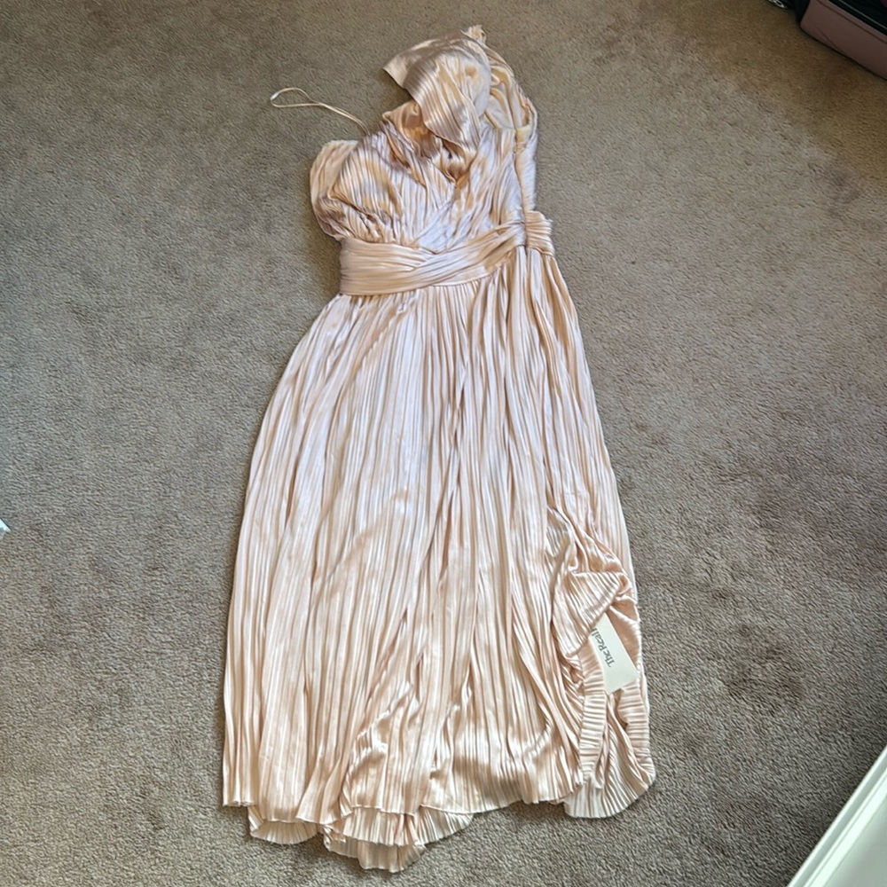 One shoulder pink givenchy dress